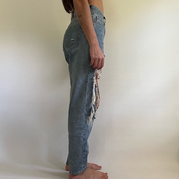 PacSun Ultra High Rise Slim Destroyed Denim Jeans - Picture 2 of 8